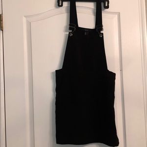 forever 21 black overall dress